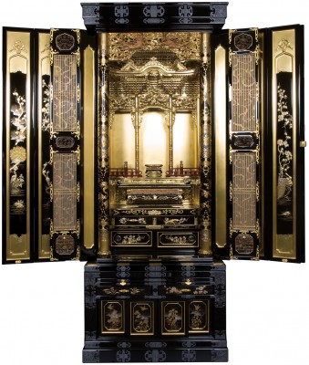金仏壇　金沢壇　金明型
