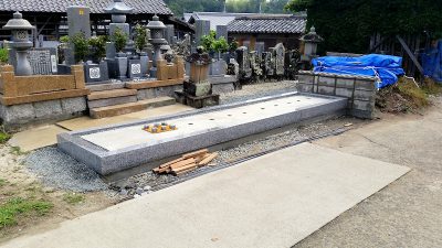 大島石石塔の新設及び墓所のリフォーム