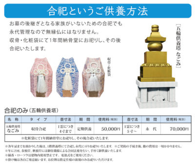 五輪供養塔なごみ