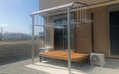 屋根付き物干し